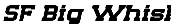 SF Big Whiskey font preview